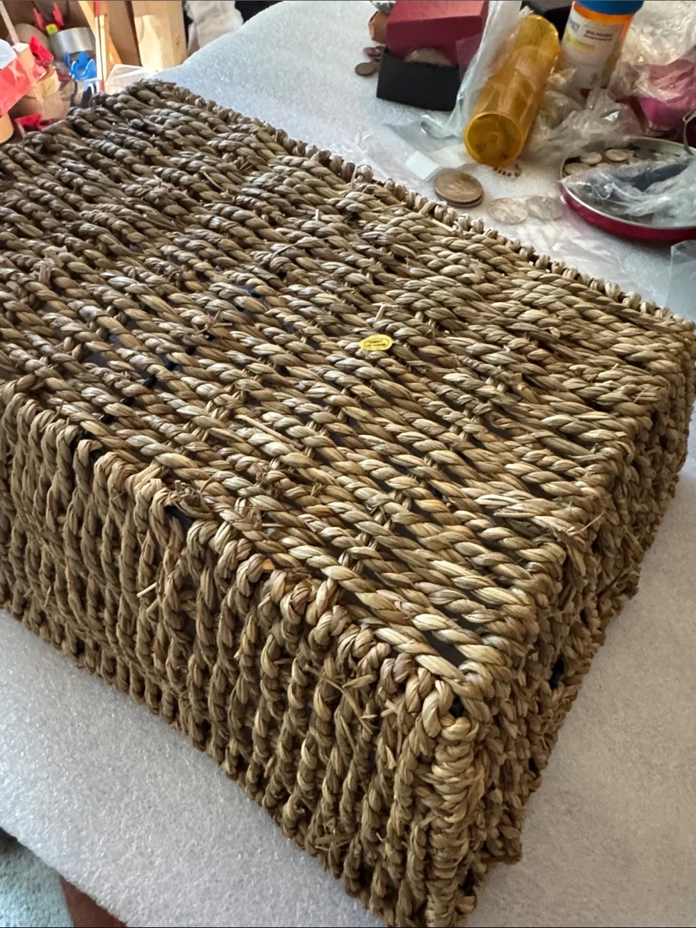 Natural Seagrass Woven Storage Basket - Neutral